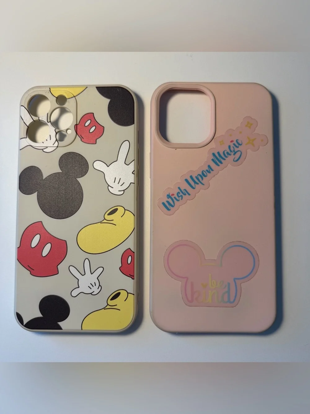 Lot of 2 Disney theme soft phone cases - fits Apple iPhone 12 Pro Max